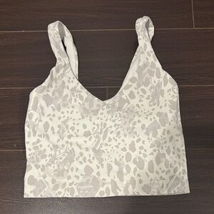 Lululemon White and Gray Align Women's Top